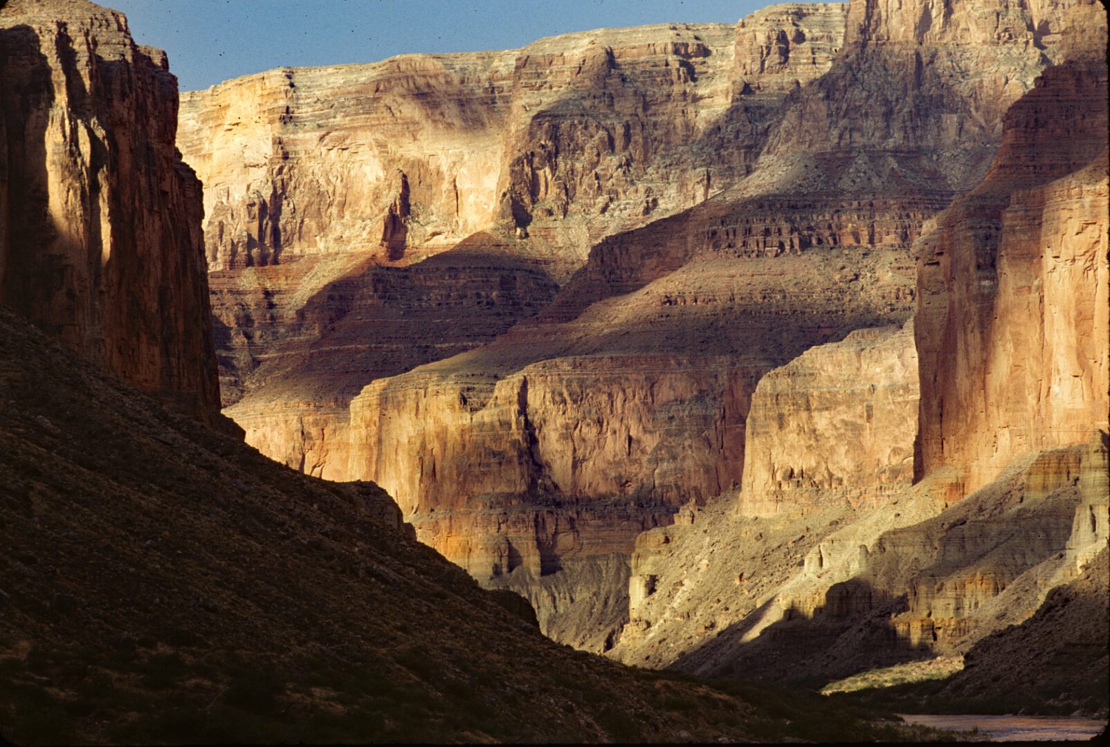 A view of the mountains from below.